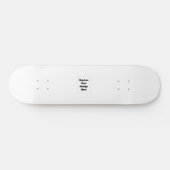 Maak je eigen wit skateboard (Horizontaal)