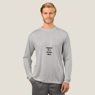 Maak je eigen wit Tri-Blend shirt