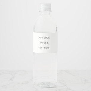 Maak je eigen wit waterfles etiket