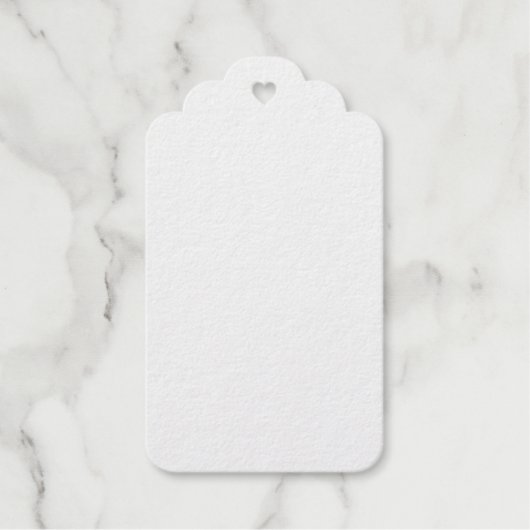 Maak je eigen witte aangepaste cadeaulabels (Voorkant)