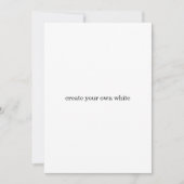 maak je eigen witte aankondiging (Voorkant)