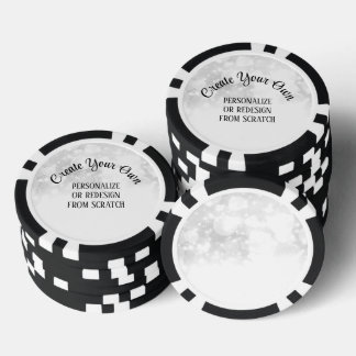 Maak Je Eigen Witte Bruiloft Poker Chips