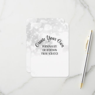 Maak Je Eigen Witte Bruiloft RSVP Kaartje