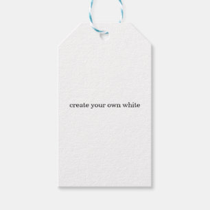 maak je eigen witte cadeaulabel