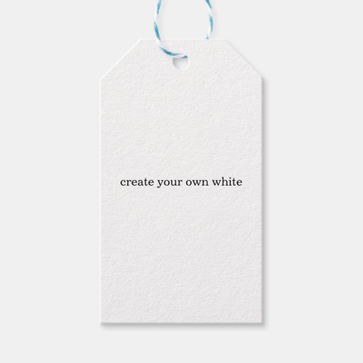 maak je eigen witte cadeaulabel (Voorkant)