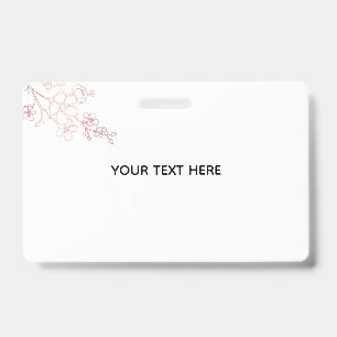Maak je eigen witte elegante badge