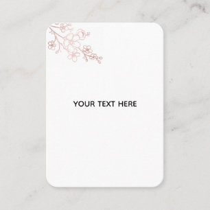 Maak je eigen witte elegante contactkaartje