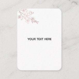 Maak je eigen witte elegante informatiekaartje
