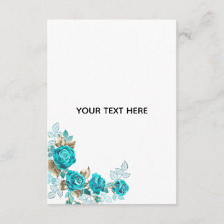 Maak je eigen witte elegante informatiekaartje