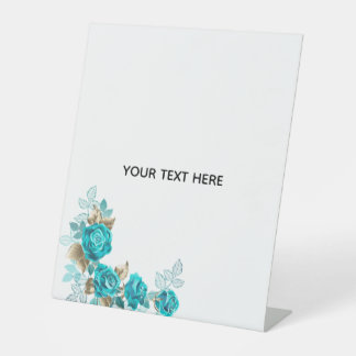 Maak je eigen witte elegante reclamebord met voetstuk