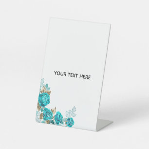 Maak je eigen witte elegante reclamebord met voetstuk
