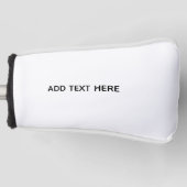 Maak je eigen witte golfheadcover (Voorkant)