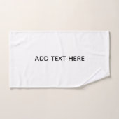 Maak je eigen witte handdoek (Handdoek)