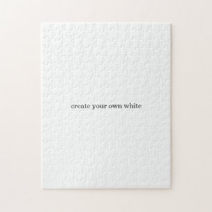 maak je eigen witte  legpuzzel