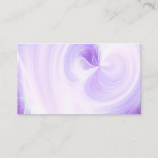 Maak Je Eigen Witte Lichtkrullen - Paars Visitekaartje (Voorkant)