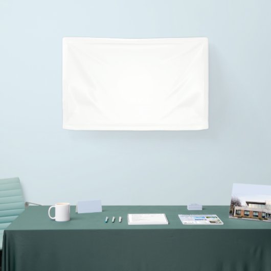 Maak je eigen witte personaliseerbare spandoek (Beurs)