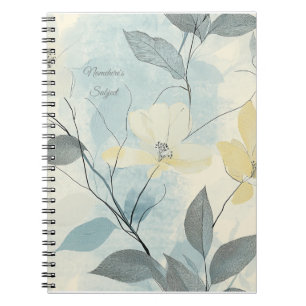 Maak Je Eigen Zachte Gele Bloemen Minimalist Notitieboek