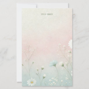 Maak je eigen zachte Wiledflowers bloemstuk Briefpapier