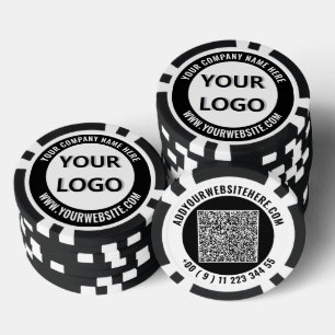 Maak Je Eigen Zakelijke Logo Pokerfiches Sjabloon Poker Chips