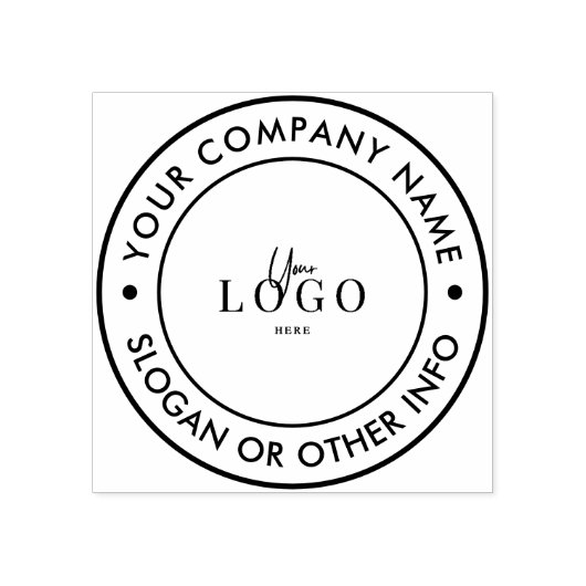 Maak Je Eigen Zakelijke Logo Rubber Stempel (Afrduk)