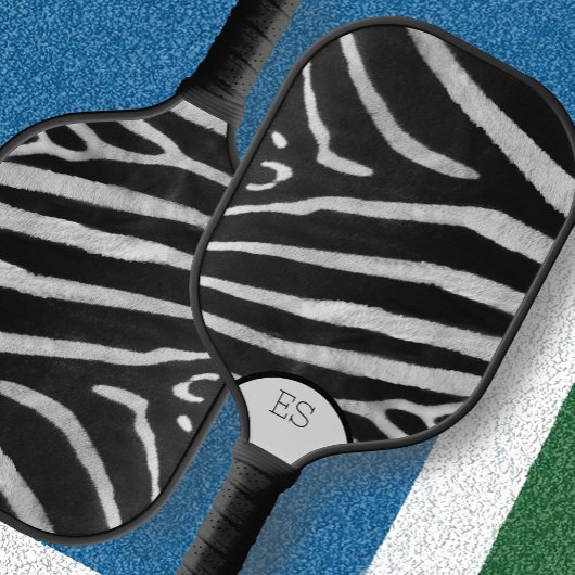 Maak Je Eigen Zebra Monogram Pickleball Paddle