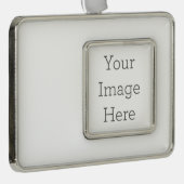 Gepersonaliseerde Kader Ornament (Horizontaal), Verzilverd (Rechts)