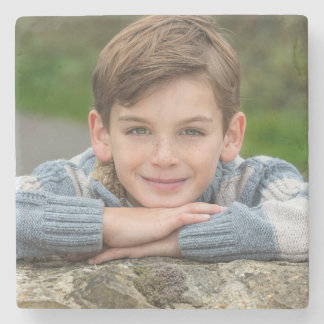 Maak Je Eigen Zoon Foto Aangepaste Afbeelding Dubb Stenen Onderzetter