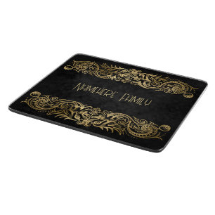 Maak Je Eigen Zwarte & Gouden Elegante Sierobject Snijplank