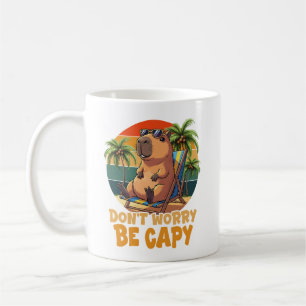 Maak je geen zorgen Capy Funny Capybara Koffiemok