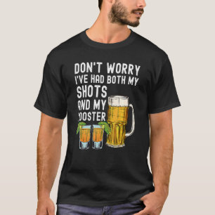 Maak je geen zorgen dat ik zowel mijn schoenen als t-shirt