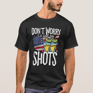 Maak je geen zorgen dat ik zowel mijn schoenen als t-shirt