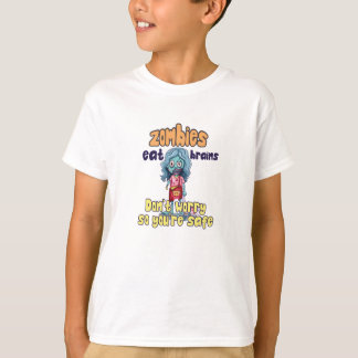 Maak je geen zorgen dat zombies hersenen eten zoda t-shirt
