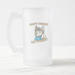 Maak je geen zorgen om de gier Furry Fandom Fursui Matglas Bierpul