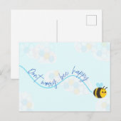 Maak je geen zorgen om gelukkig briefkaart te zijn (Voorkant / Achterkant)