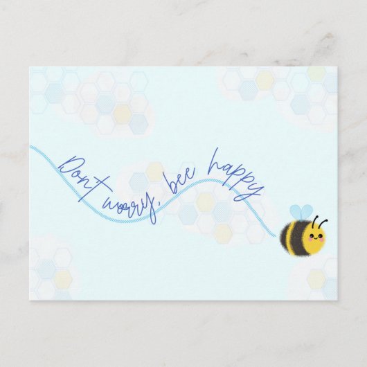 Maak je geen zorgen om gelukkig briefkaart te zijn (Voorkant)