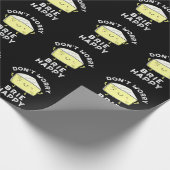 Maak je geen zorgen over Brie Happy Funny Cheese P Cadeaupapier (Hoek)