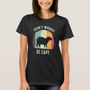 Maak je geen zorgen over Capy Cute Happy Zen Capyb T-shirt