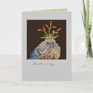 Maak je geen zorgen over de blauwe vogelkaart kaart