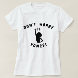 Maak je geen zorgen Vrouwen Zwart & Wit T-shirt