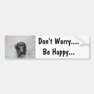 Maak je geen zorgen.... Wees blij Bumpersticker