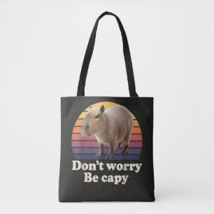 Maak je geen zorgen, wees capy Schattig capybara p Draagtas