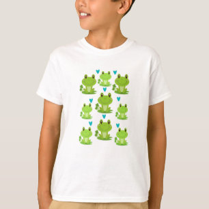 Maak je geen zorgen, wees hoppy: De Lucky Frog Par T-shirt