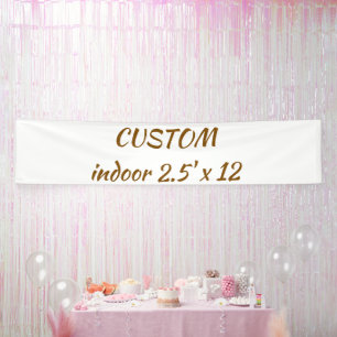 maak je gepersonaliseerde 2,5' x 12 binnen spandoek