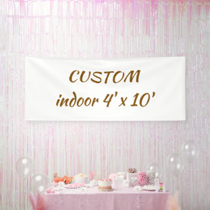 maak je gepersonaliseerde 4' x 10' binnen spandoek