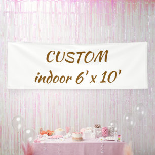 maak je gepersonaliseerde 6' x 10' binnen spandoek