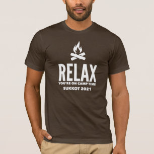 Maak je gerust op Camp Time Sukkot 2021 Feast Day T-shirt