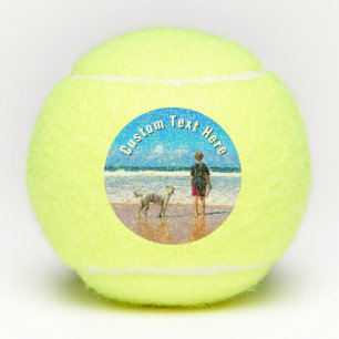Maak je huisdier foto hond tennisballen aangepaste