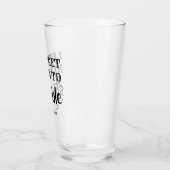 Maak je klaar om te struikelen - Grappig bruidsmei Glas (Links)