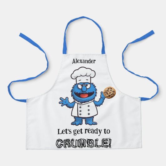 Maak je klaar voor Crumble Monster Personaliseren Schort (Voorkant)