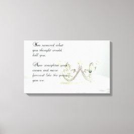 Maak je kroon recht canvas afdruk